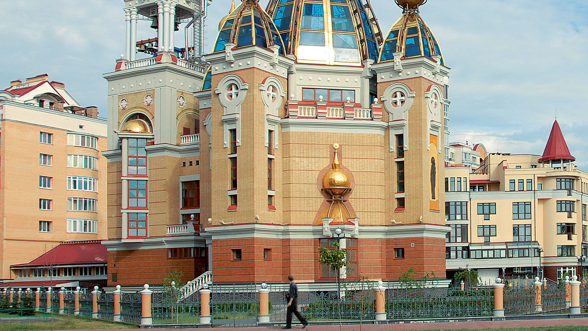 Nativity of Christ Church on Obolonska embankment in Kyiv