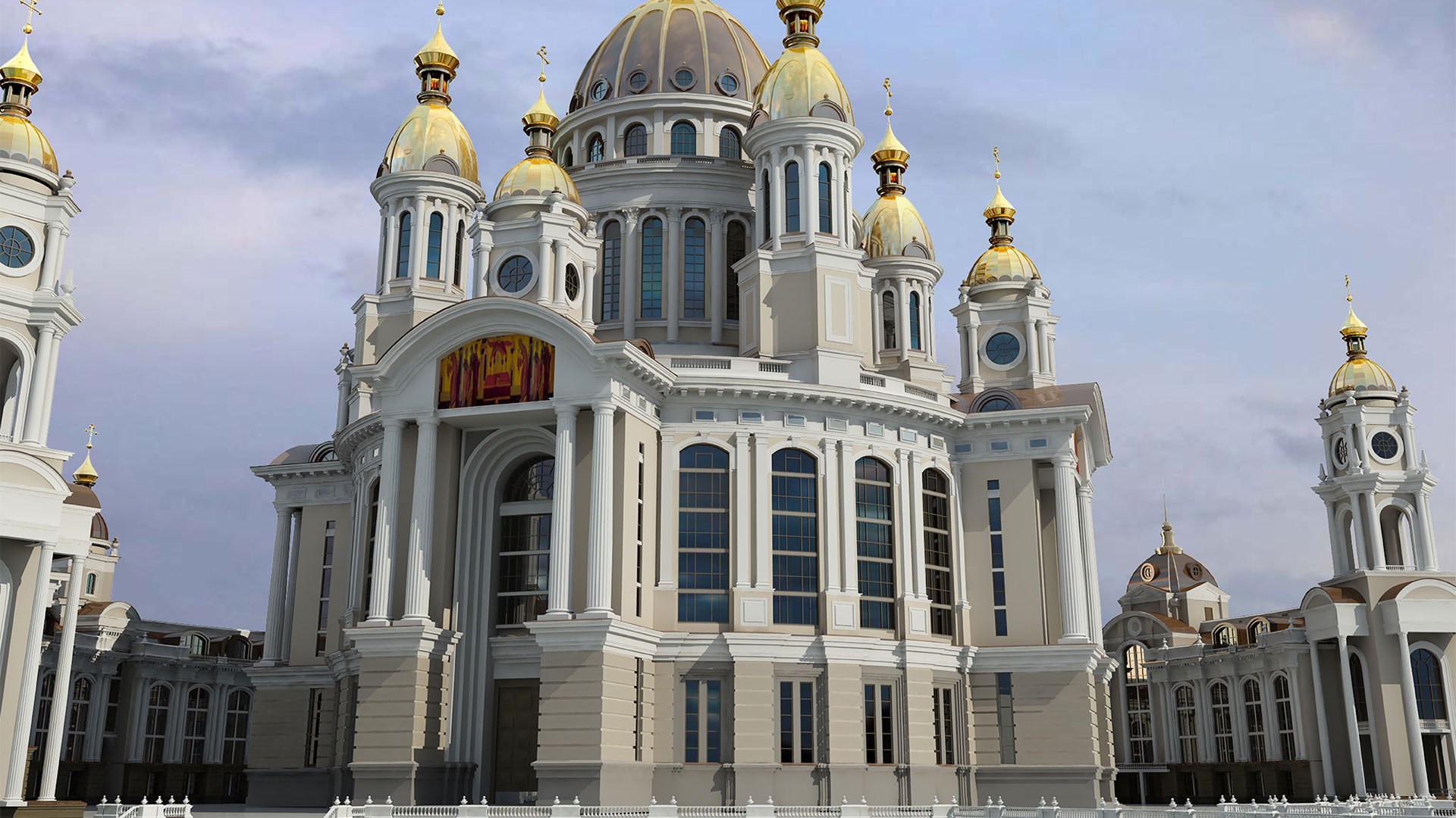 Cathedral on Zaliznychne highway in Kyiv